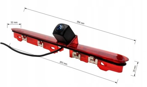 Kamera Cofania w Lampie Stop TOYOTA Proace Citroen Space Tourer Peugeot Expert