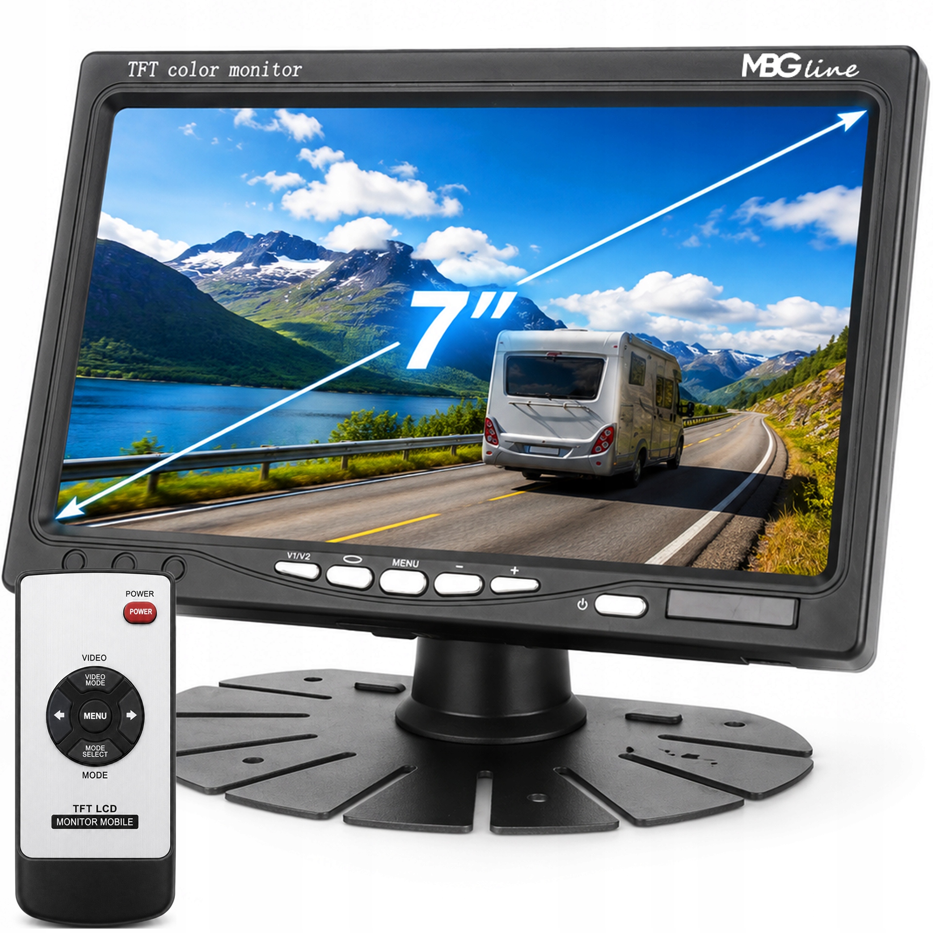 Kamera Cofania Wyświetlacz 7cali AHD CITROEN JUMPY III I IV, SPACE TOURER OD 2016 - obrazek 8