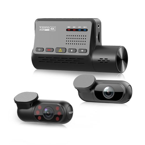 Kamera Samochodowa Wideorejestrator VIOFO A139 PRO 3CH 4K HDR Karta Pamięci 256 gb Viofo Adapter Zasilania HK3-C