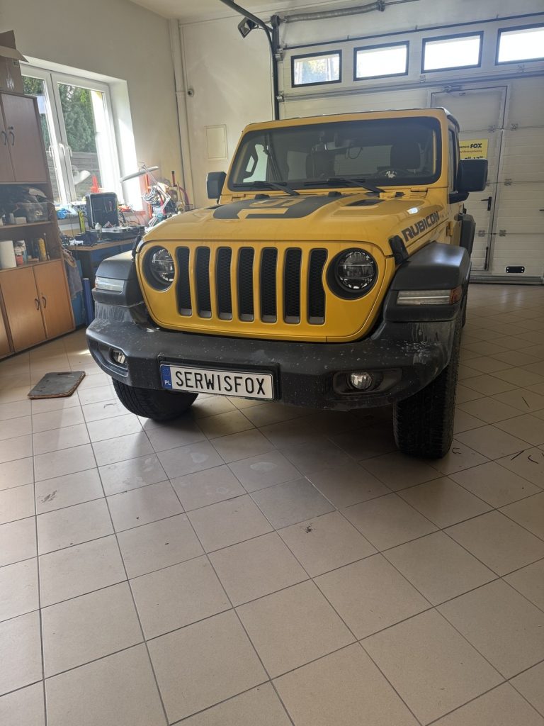 JEEP RUBICON - realizacja montażu SerwisFox