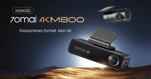 70mai SET M800 Kamera samochodowa pamięć 128GB + tylna RC14 + moduł up06