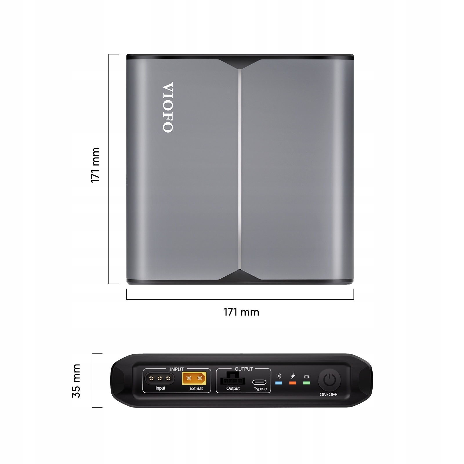 Powerbank-Akumulator-Bateria-do-KAMER-SAMOCHODOWYCH-VIOFO-BP100-98Wh-Cechy-dodatkowe-diody-kontrolne-przewod-w-zestawie-szybkie-ladowanie